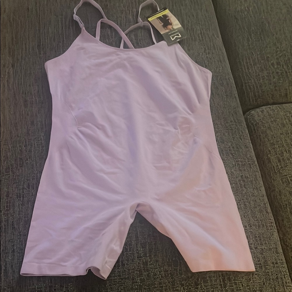 Maidenform Purple Stretchy Jumpsuit with Crossed Straps